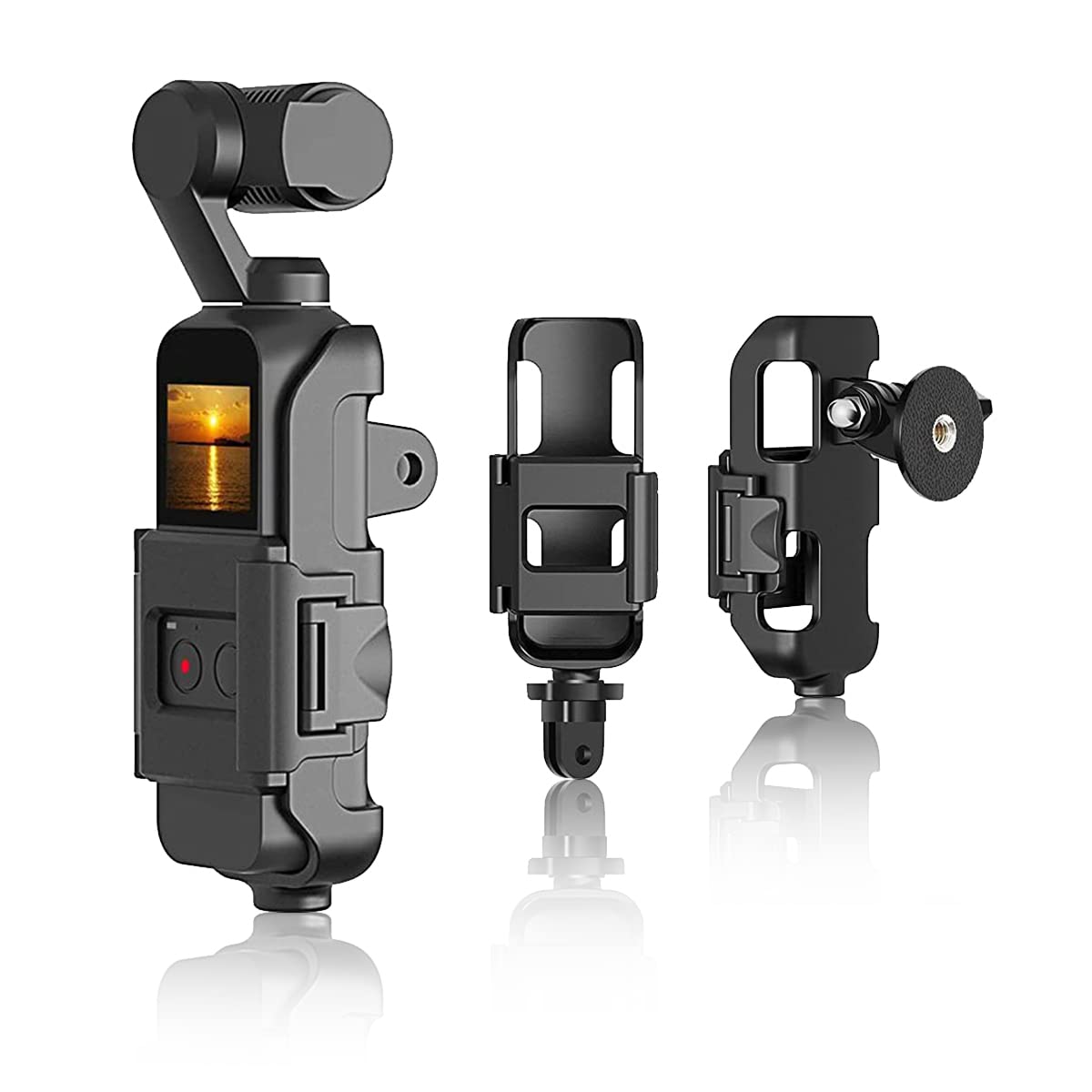 ZORBES DJI Osmo Pocket Accessories Anti-Scratch Cover Mount Stand Bracket for DJI Osmo Pocket for DJI Pocket 2,Action Camera Mount Bracket - Black ZORBES DJI Osmo Pocket Accessories Anti-Scratch Cover Mount Stand Bracket for DJI Osmo Pocket for DJI Pocket 2,Action Camera Mount Bracket - Black